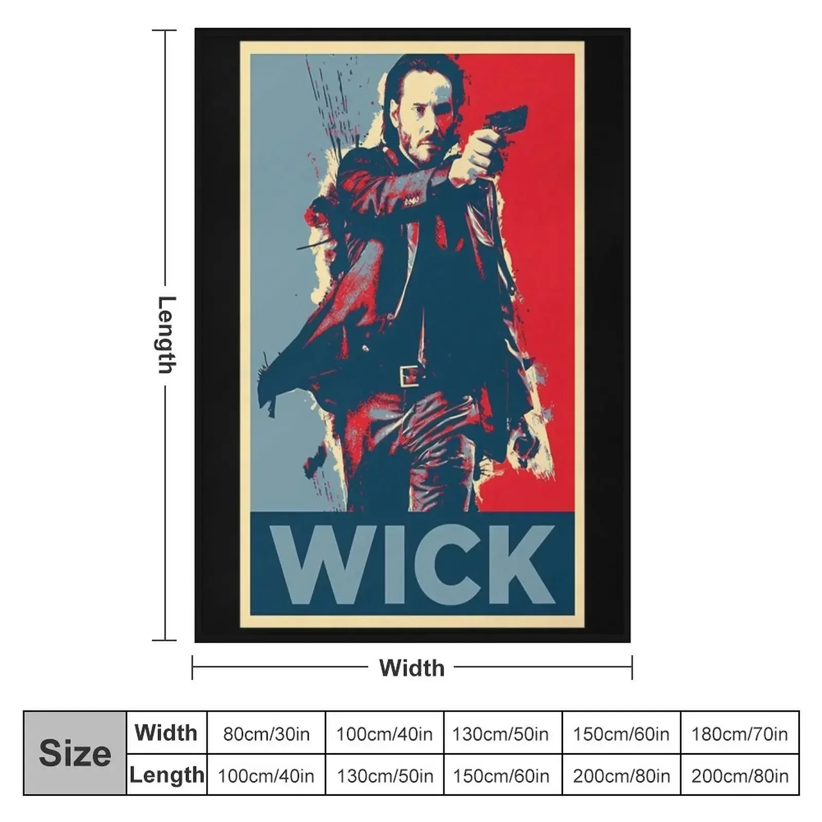 John Wick Art Throw Blanket Thermals For Travel for winter Bed linens Blankets