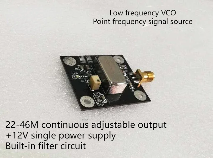 

Low Frequency VCO Point Frequency Source Voltage Controlled Oscillator 25M 30M 40M Output Adjustable Signal Source