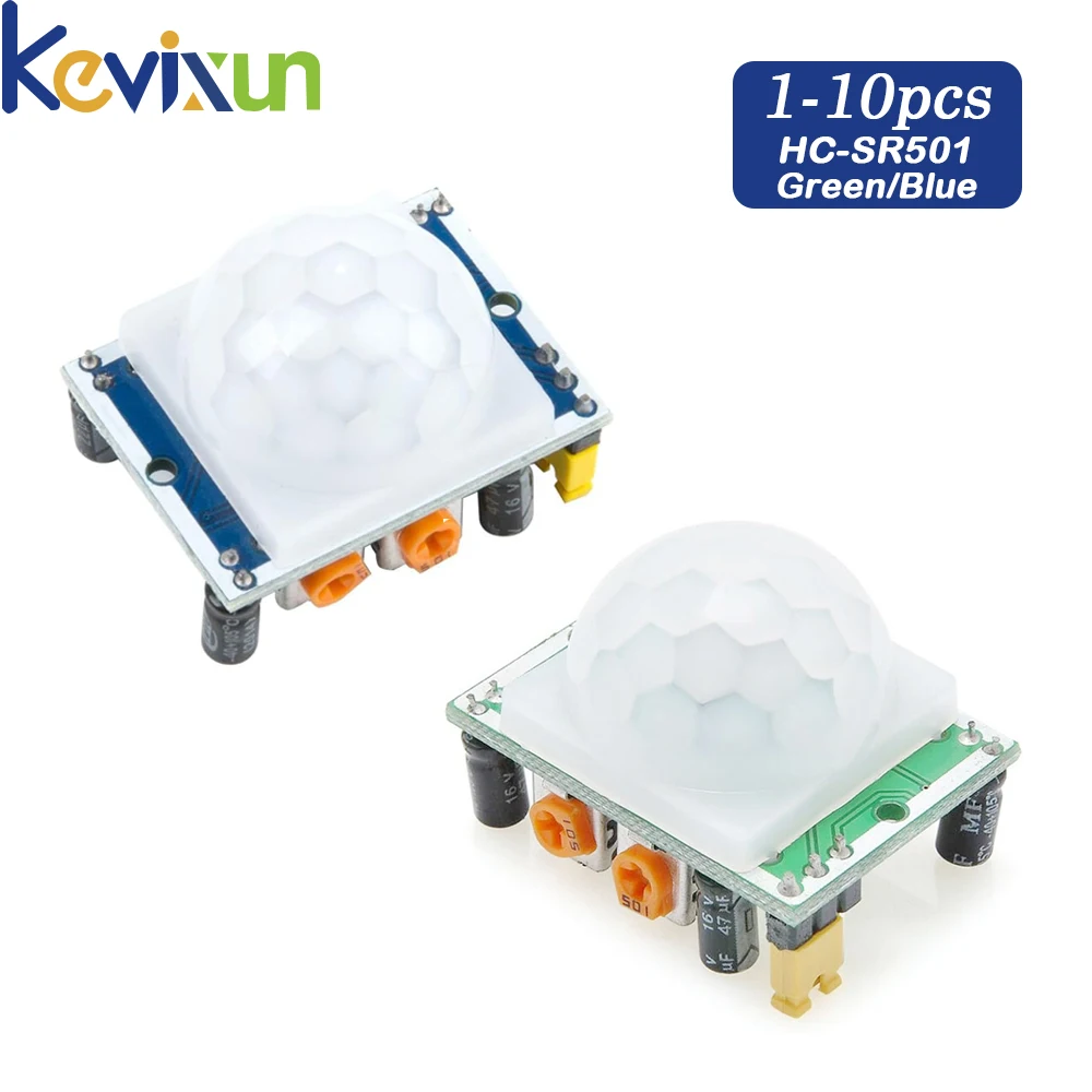 1-10pcs HC-SR501 Adjust IR Pyroelectric Infrared PIR Motion Sensor Detector Module Motion Sensor Detector Module HC SR501