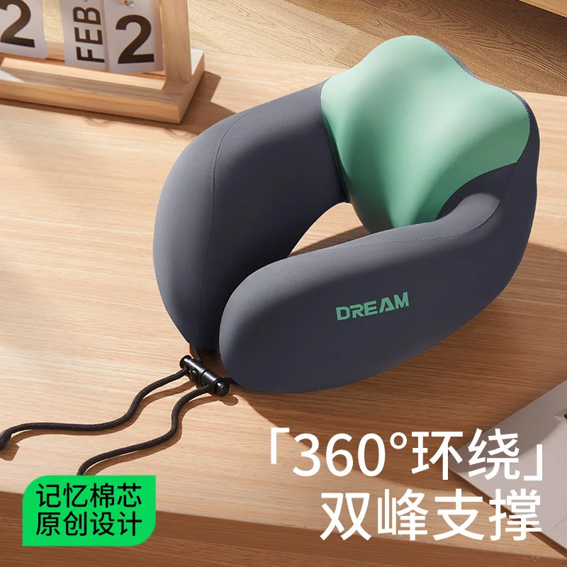 U-shaped Neck Pillow Portable Airplane Travel Cervical Vertebra Protection Pillow Office Lunch Sleeping Nap Pillows Wholesale