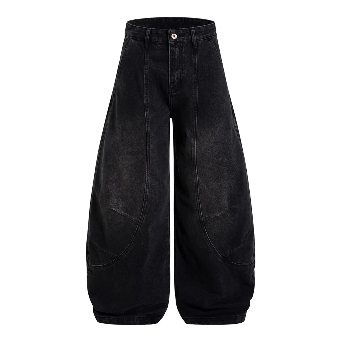 Cleanfit American Retro High Street Loose Leggings Men's Jeans Straight Cut Pants Casual Wear Comfortable Breathable