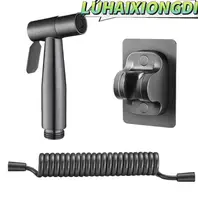 Pistola pulverizadora de inodoro de acero inoxidable gris, boquilla rociadora para inodoro, compañero de inodoro con tubo de expansión de 78 pulgadas, 3 uds.