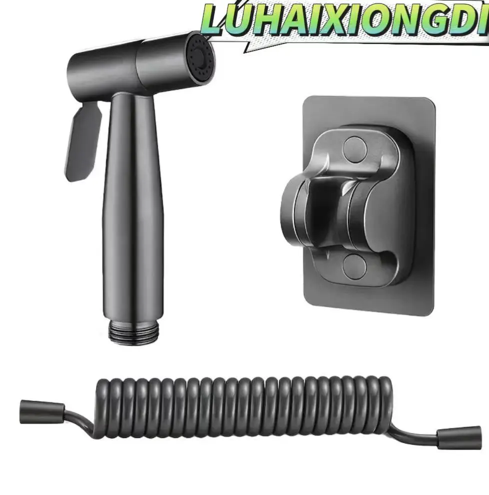 3 PCS Gun Grey Stainless Steel Toilet Spray Gun Toilet Spray Nozzle Toilet Companion with 78 inch Expansion Tube