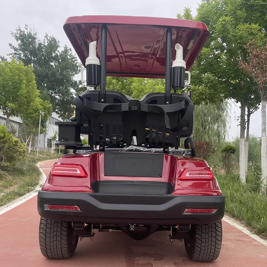 Brand New Design Electric Car Easy Handle Golf Trolleys Electric Cool LED Lights Golf Cart Electric With Folding Windshield