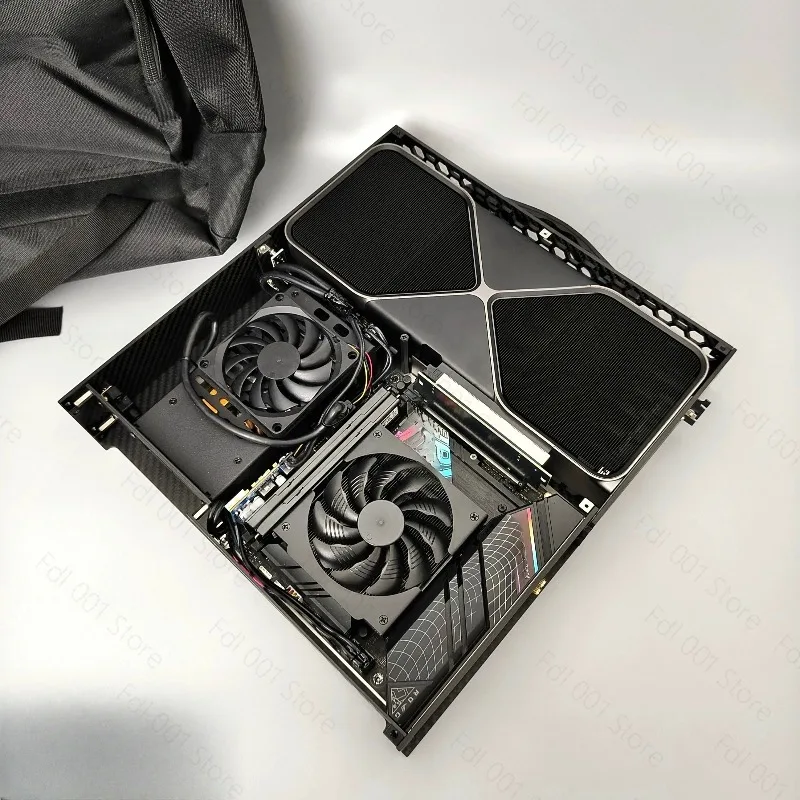 4-liter portable mini ITX flat-lay mini PC, supporting dual-fan graphics cards
