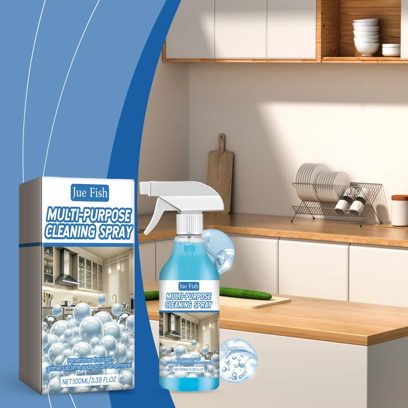 

Jue-Fish Kitchen Foam Cleaner For Stove Kitchenware Oil Grease Dirt Removal And Odor Elimination