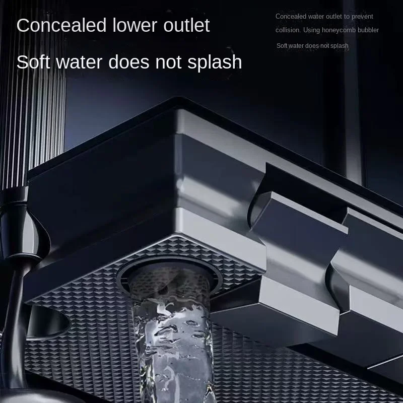 Intelligent digital display shower head set with constant temperature shower head and intelligent temperature control copper cor