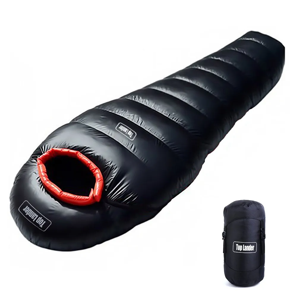 

Outdoor Lightweight Mummy Sleeping Bag Winter Thermal Down Sleeping Sack Compact for Backpacking Camping Hiking