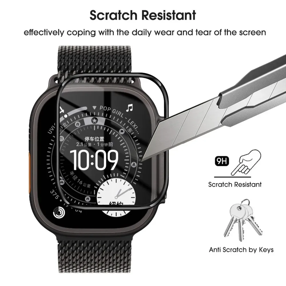 Protetor de tela para apple watch ultra 3 2 1 49mm hd filmes macios anti-arranhões para iwatch série 11 10 42mm 46mm ultra3 não é vidro