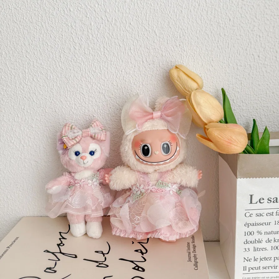 

Doll Clothes For Labubu 10cm-17cm Doll Plush Idol Doll Angel Wings Serise Decoration Accessories Diy Toy Sitting Party Fans Gift