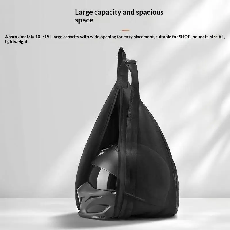 Large Capacity Motorcycle Helmet Storage Bag Handheld Durable Nylon Riding Equipment Can Hold Full Face Helmet Protective Cover