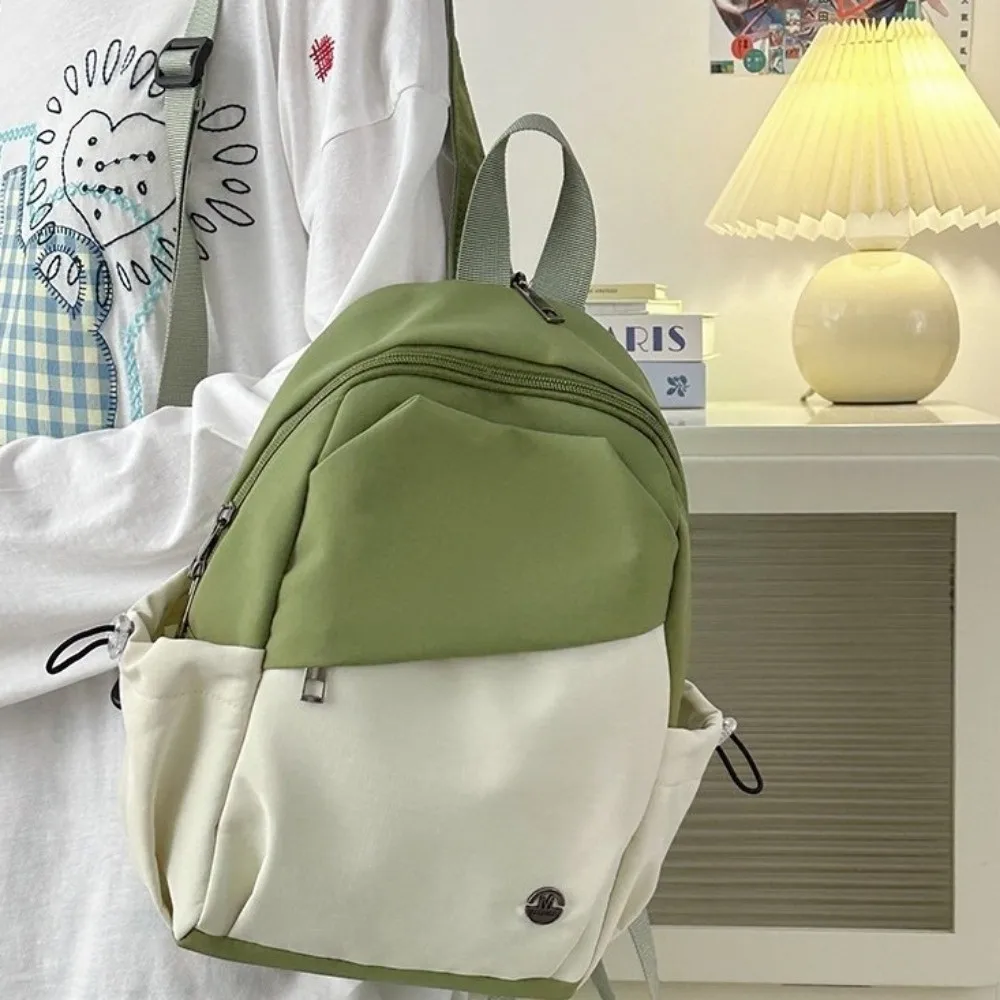 Causal Korean style Women Backpack Lightweight Nylon Student Schoolbag High Capacity Nylon Shoulder Bag Outdoor
