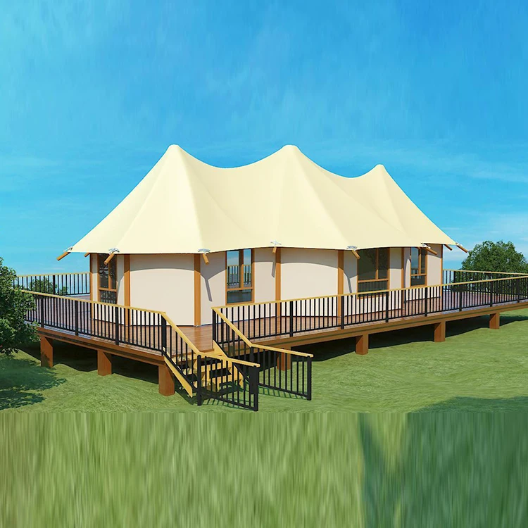 Outdoor Large Waterproof Luxury Sunshade Camping Hotel House Tent for Sale
