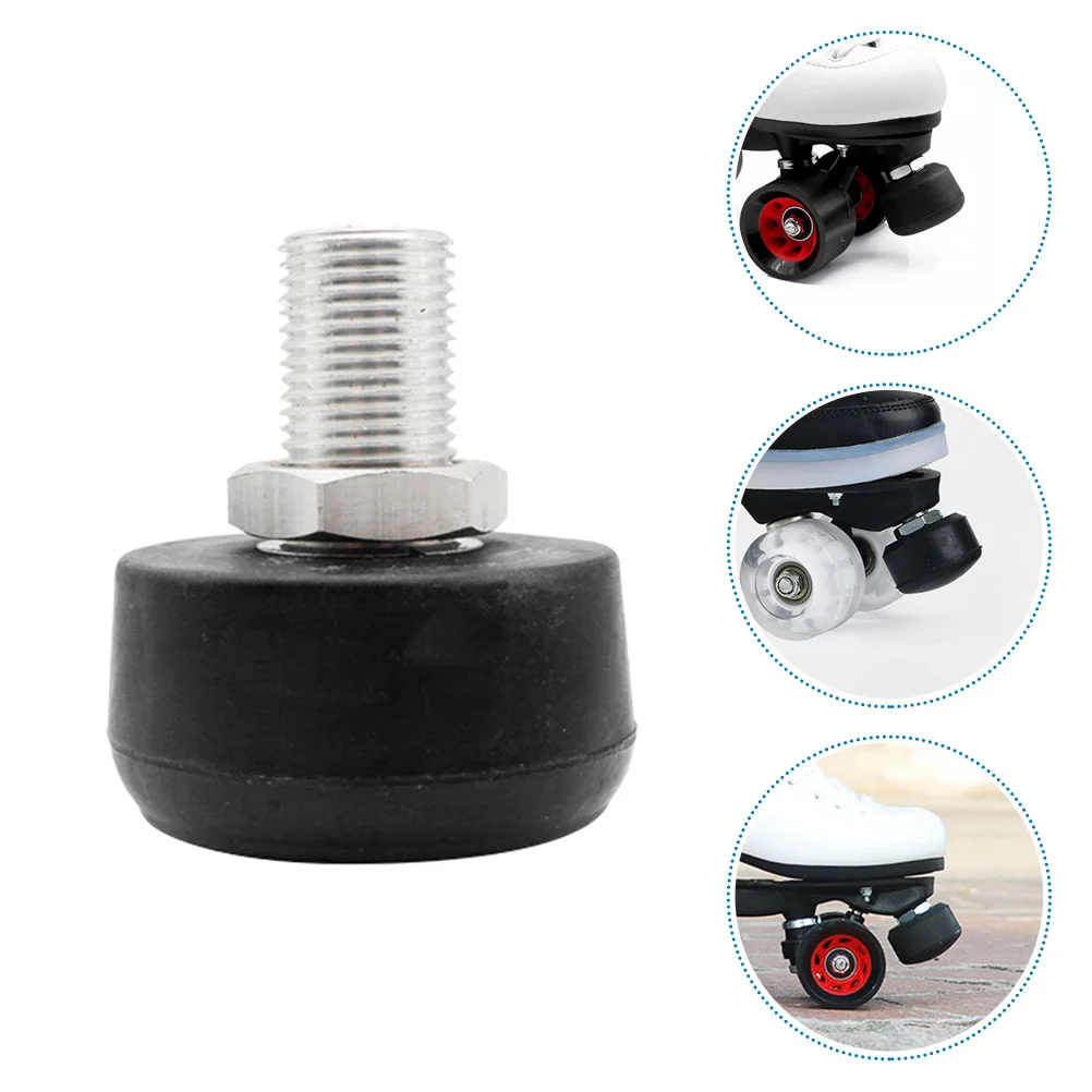 

2 Pcs Adjustable Brake High Elastic Rubber Stoppers for Roller Skates Four Wheel Double Row