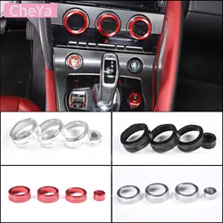 For Jaguar F-TYPE f type 2013-2022 car air conditioner volume knob ring sticker  aluminum alloy Knob Protection Accessories