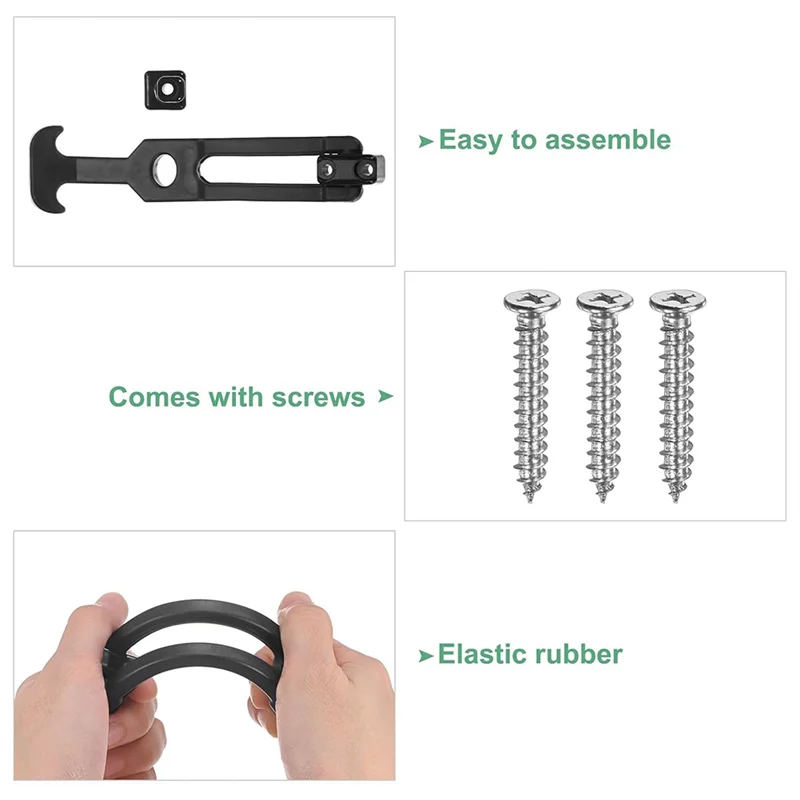 ABRE-2-Pack Chiusure flessibili in gomma con impugnatura a T, chiusure flessibili da 5,9 pollici Gomma flessibile con impugnatura a T con viti
