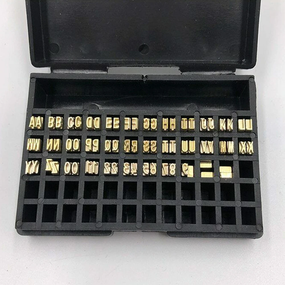 Imagem -04 - Máquina de Impressão Térmica Word Grain Hot Stamp Copper Letters Font Semi-automatic Tools 2*3*15 mm 120 Pcs