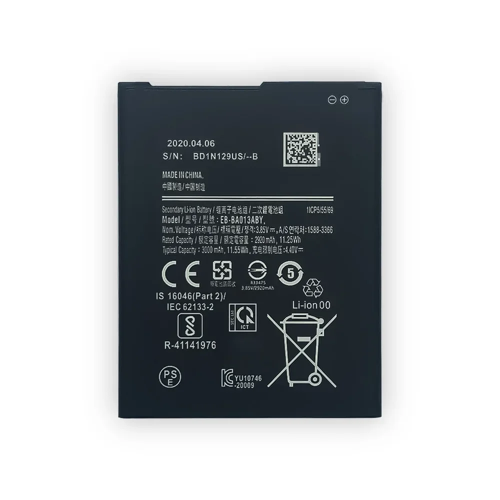 Replacement Battery EB-BA013ABY For Samsung Galaxy A01 Core A03 A03 Core A013F A013G A013M Phone Batteries 3000mAh +Tool