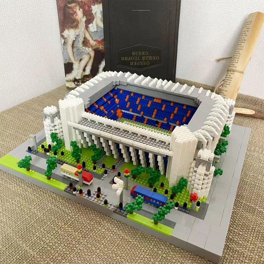 Fußballstadion-Bausteinset 3500 Teile – Mikropartikel für detaillierte Ausführungen – Exquisite Geschenkbox – Ideal für Fußball-Enthusiasten – Geburtstags- und Weihnachtsgeschenk