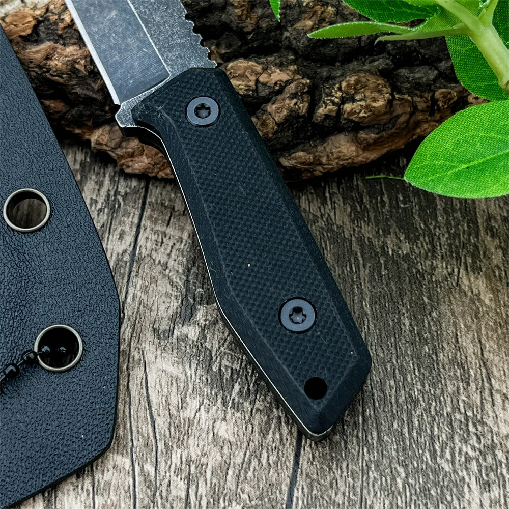 2025 الأكثر مبيعا سكين صيد الدفاع عن النفس شفرة مثبتة ألياف النايلون مقبض أداة تخييم خارجية بقاء سكين جيب تكتيكي