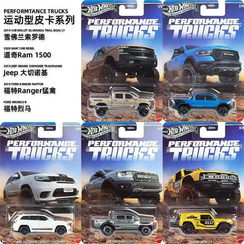 Hot Wheels Silver Label Performance Truck, Camioneta Todoterreno, Modelos Ford Bronco Raptor Jeep Dodge Ram, Juguete Coleccionable, Regalo, Gdg44