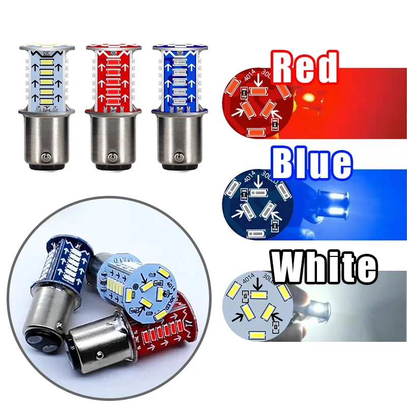 

Universal Motorcycle Car LED Warning Brake Light High-Brightness Bulb Driving Strong Spotlight 360 Degrees Turn Signal Lamp