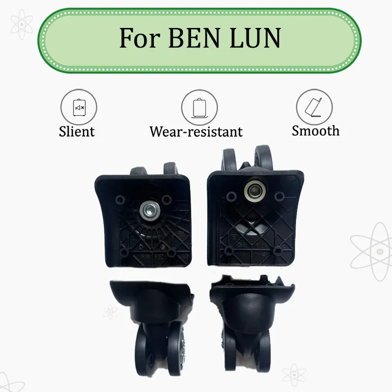 

For Ben Lun F-53 High Strength Luggage Wheel Repair Kit Universal Replacement Wheel + Installation Tool Drop and Pressure