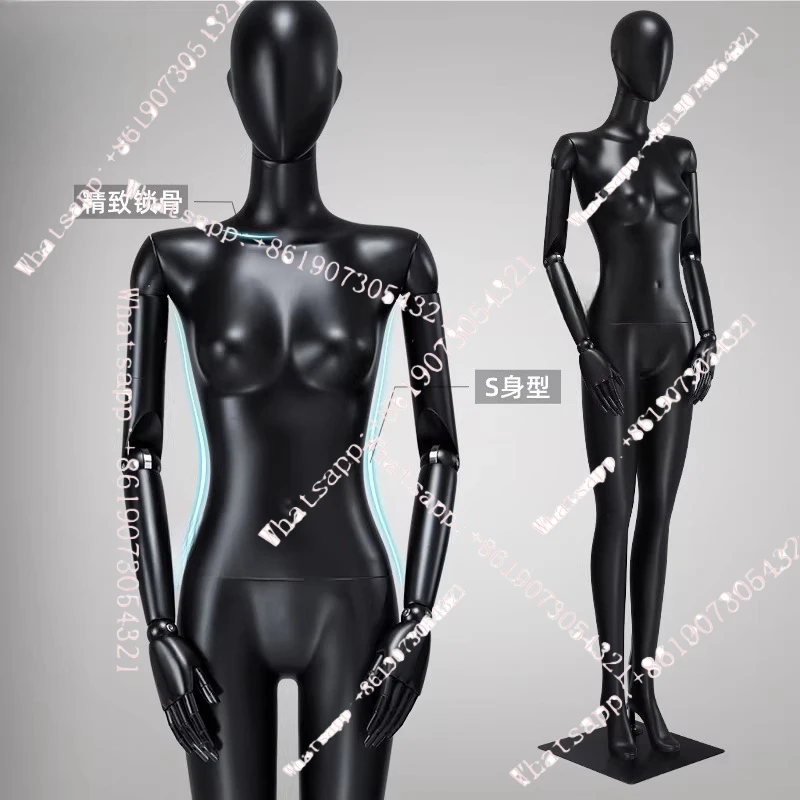 Costume model props female full body display half body human body right angle shoulder dark new version platform