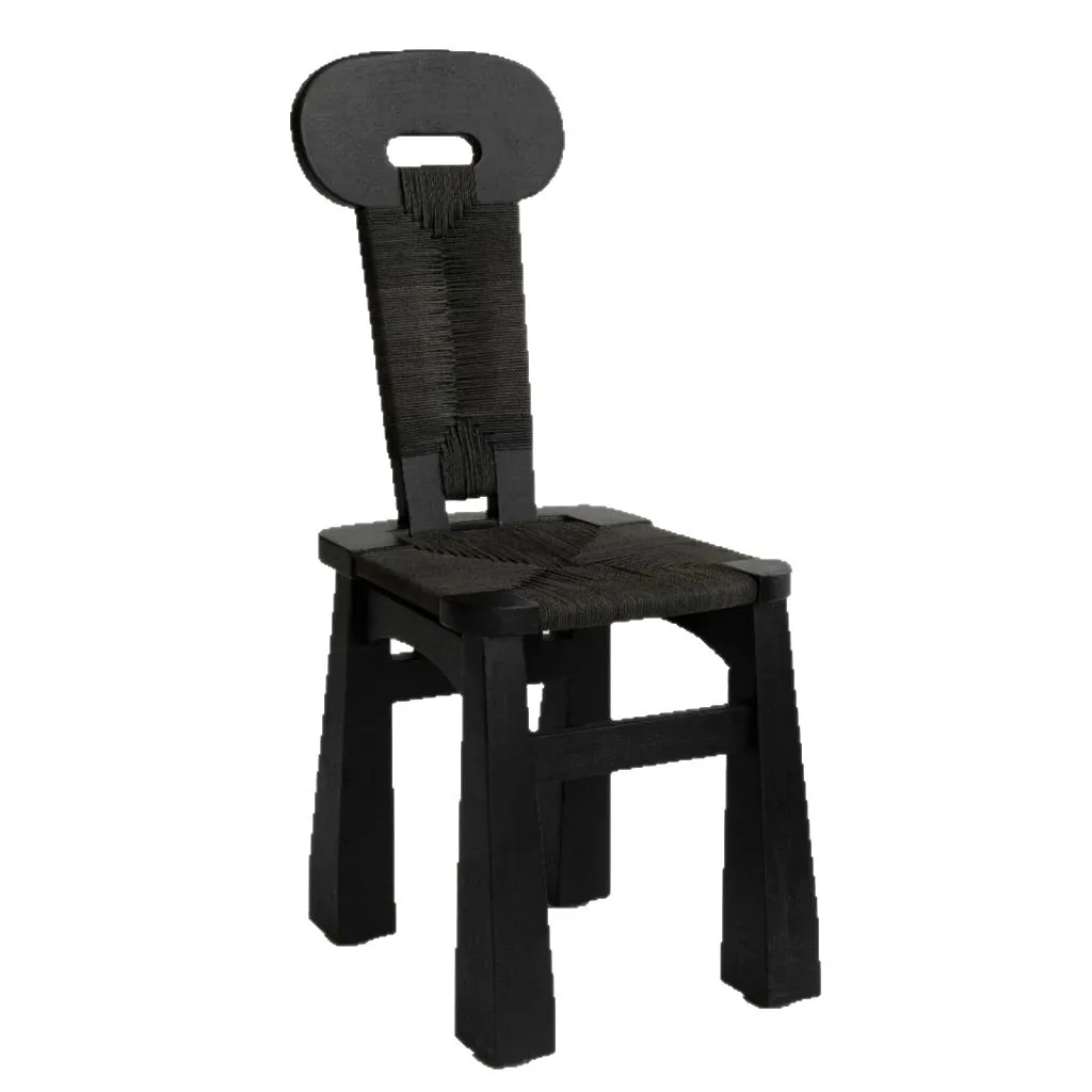 

Solid wood dining chair, household, backrest , desk chair, leisure chair, wabi-sabi