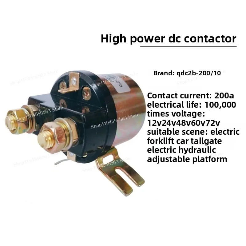 For Electric Vehicles Tail Plate Forklift Stacker Pallet Truck Start DC Contactor Relay 12V 24V 60V 72V