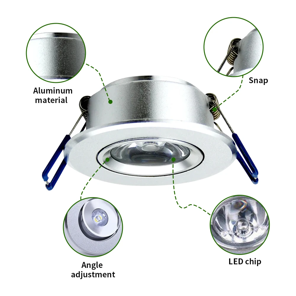 RGB With Remote Recessed Ceiling Lamp Downlight Colorful Lights Color Changing Dimmable Controller  + IR Remote Control