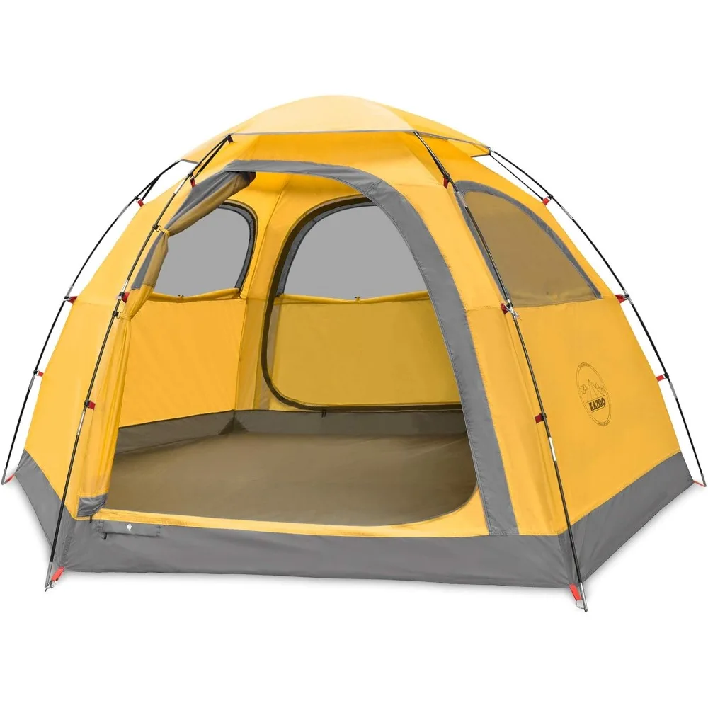KAZOO 2-4 Person Outdoor Camping Tent - Waterproof, Easy Setup, Sun Shade for Multiple Occupants