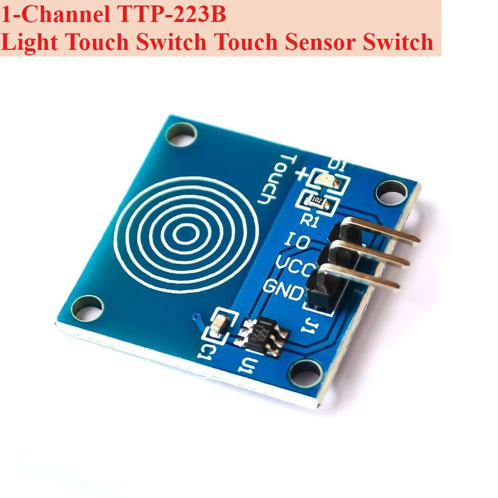 

TTP223B Touch Sensor Module Single Channel Capacitive Touch Switch Toggle Momentary Mode For Arduino Home Appliance Control