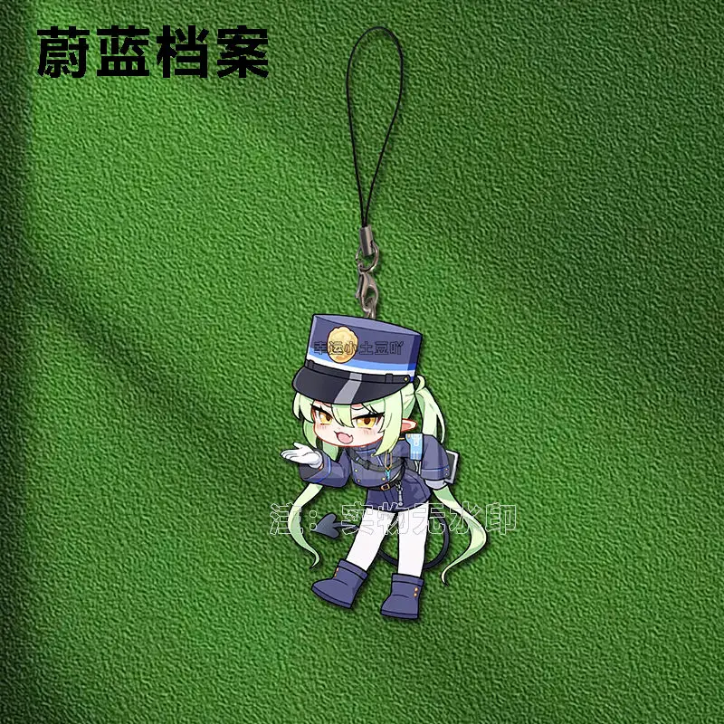 الأزرق الأرشيف تاتشيبانا هيكاري آيفون/شاومي/هواوي قضية الهاتف المحمول المفاتيح مفتاح سلسلة غطاء شنق الاكريليك قلادة هدية عيد ميلاد