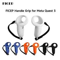 FICEP For Meta Quest 3 Silicone Handle Protective Case Sweat-proof Touch Controller Protection silconeFor Quest 3 VR Accessories