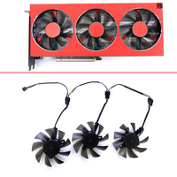 NEW 3PCS 75MM FD7010H12S 12V 0.35A Double ball bearing AMD Radeon VII GPU FAN For ASRock ASUS XFX Dataland MSI Yeston Sapphire