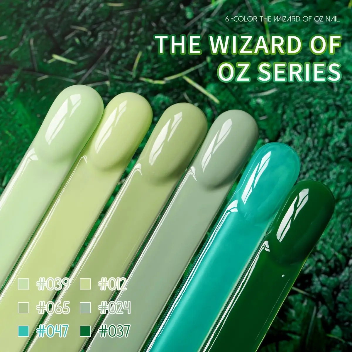 15ml Nail Gel Polish Spring And Summer Green Color Nails Soak Off UV LED Semi Permanent HEMA/TPO FREE Gel Varnishes for Manicure