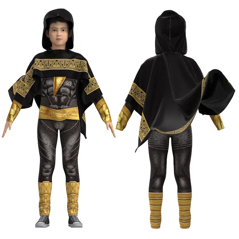 Disfraz de Cosplay de Adam negro de la película DC, disfraz de Super villano Thunderbolt Samson, conjunto completo del mismo estilo, disfraz de Halloween