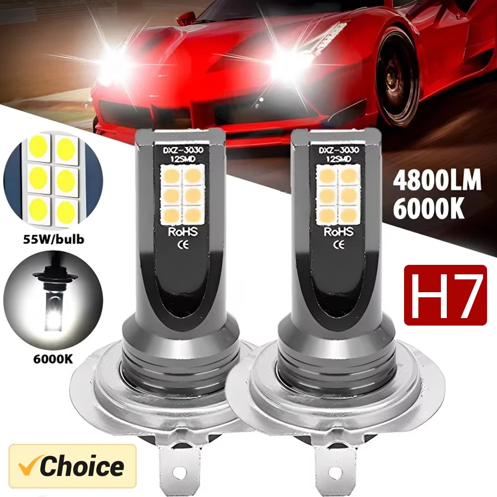 2X H7 Led Car Headl… - image