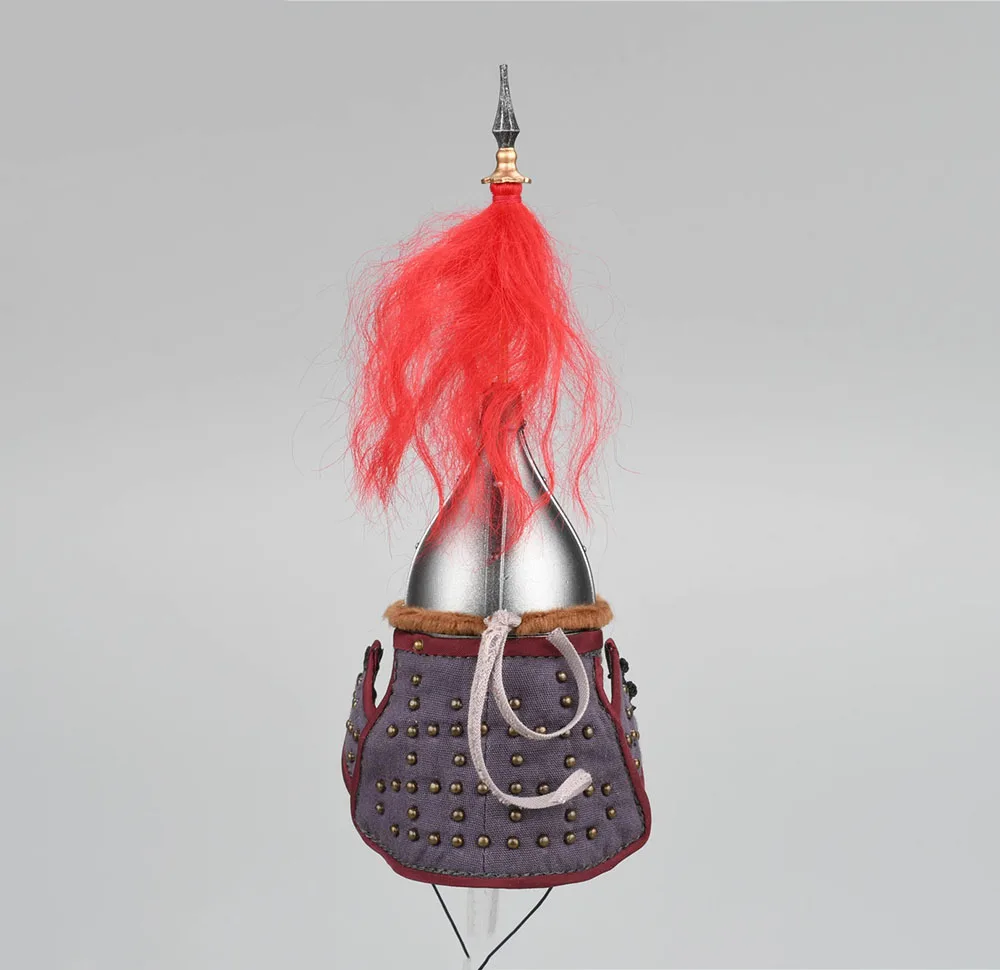 1/6 KLG-R028 Vintage dynastia Ming Asia Jizhou dowódca hełm wojskowy PVC materiał Model pasuje do 12-calowej figurki kolekcjonerskiej