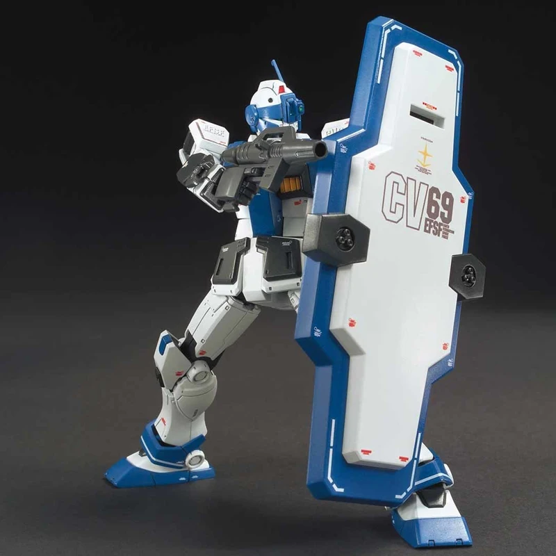 Bandai Original GUNDAM HGGTO NETWORK LIMITED EDITION RGM-79HC JIM DEFENSE PREMIUM      Anime Action Figure Assembly Model Toys C