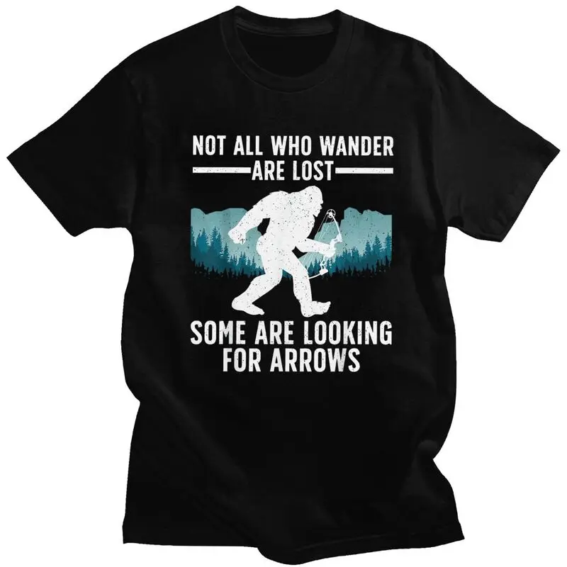 Custom Not All Who Wander Are Lost T Shirt for Men 100% Cotton Tshirt Casual Tee Adventure Camping T-shirt Clothing Gift