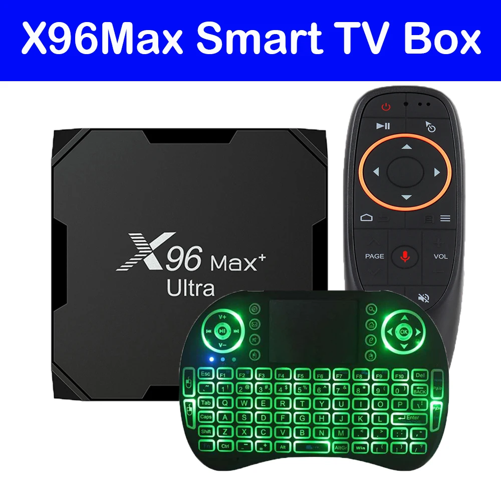 ТВ-приставка ATV X96 Max Plus Ultra, 4 + 32 ГБ, Android 11, Amlogic S905X4, Wi-Fi 2024/2,4/5,8 ГГц