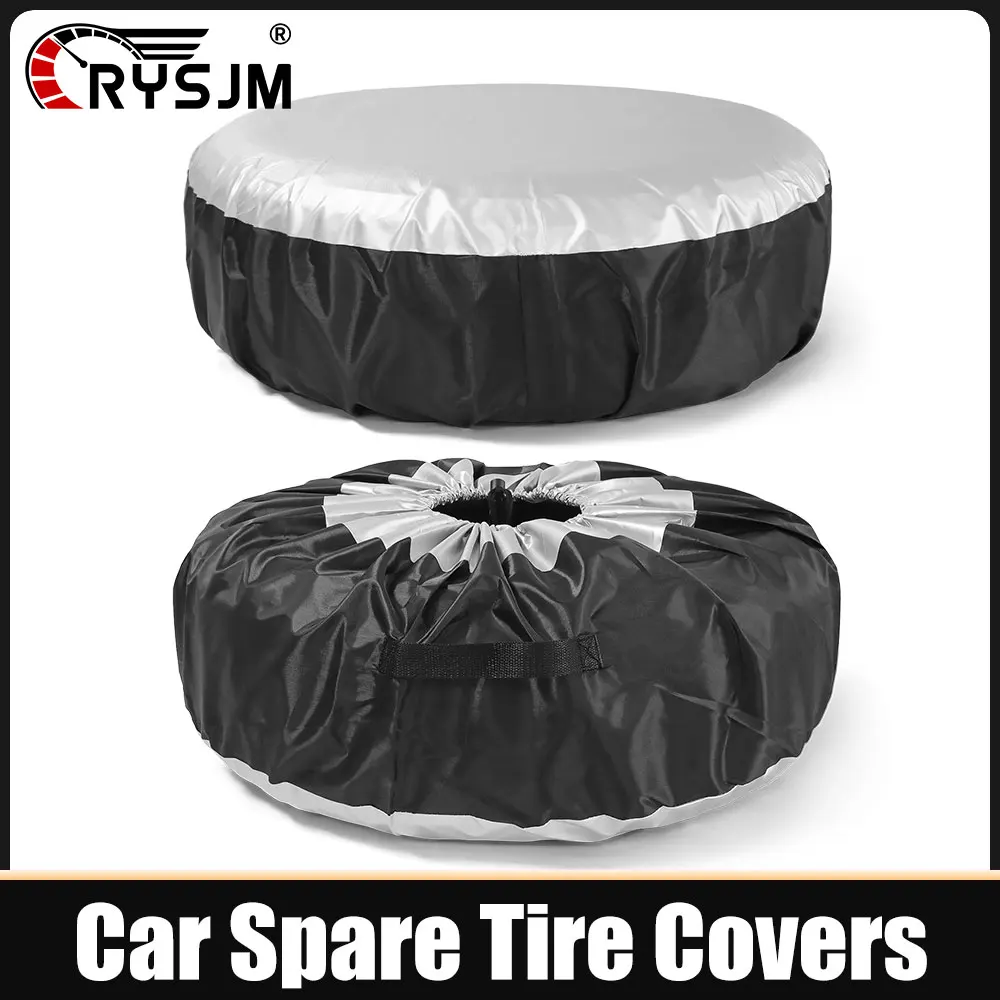 

Чехол для автомобильных шин из оксфордской ткани 210D, сумка для хранения запасных шин, чехол для колес автомобиля, пыле- и водонепроницаемый, 13-16 дюймов, 16-20 дюймов