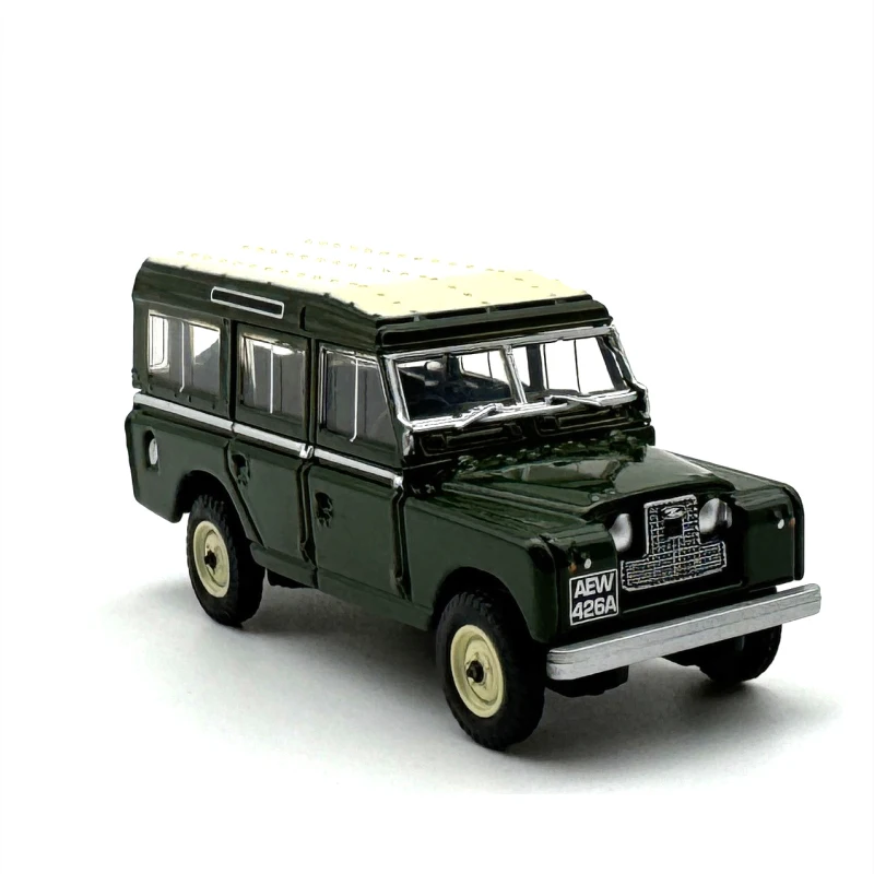 1:76 Scale Diecast Alloy Land Rover Jeep II Station Wagon 1958 Toys Cars Model Classics Nostalgia Adult Gifts Souvenir Display