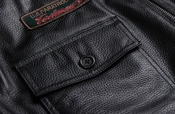 Plus Size 5XL Men's Biker G1 Air Force Pilot Jacket Genuine Leather Sheepskin Thicken Warm Vintage Classic Coat 6 Plus Size 5XL Men's Biker G1 Air Force Pilot Jacket Genuine Leather Sheepskin Thicken Warm Vintage Classic Coat 6