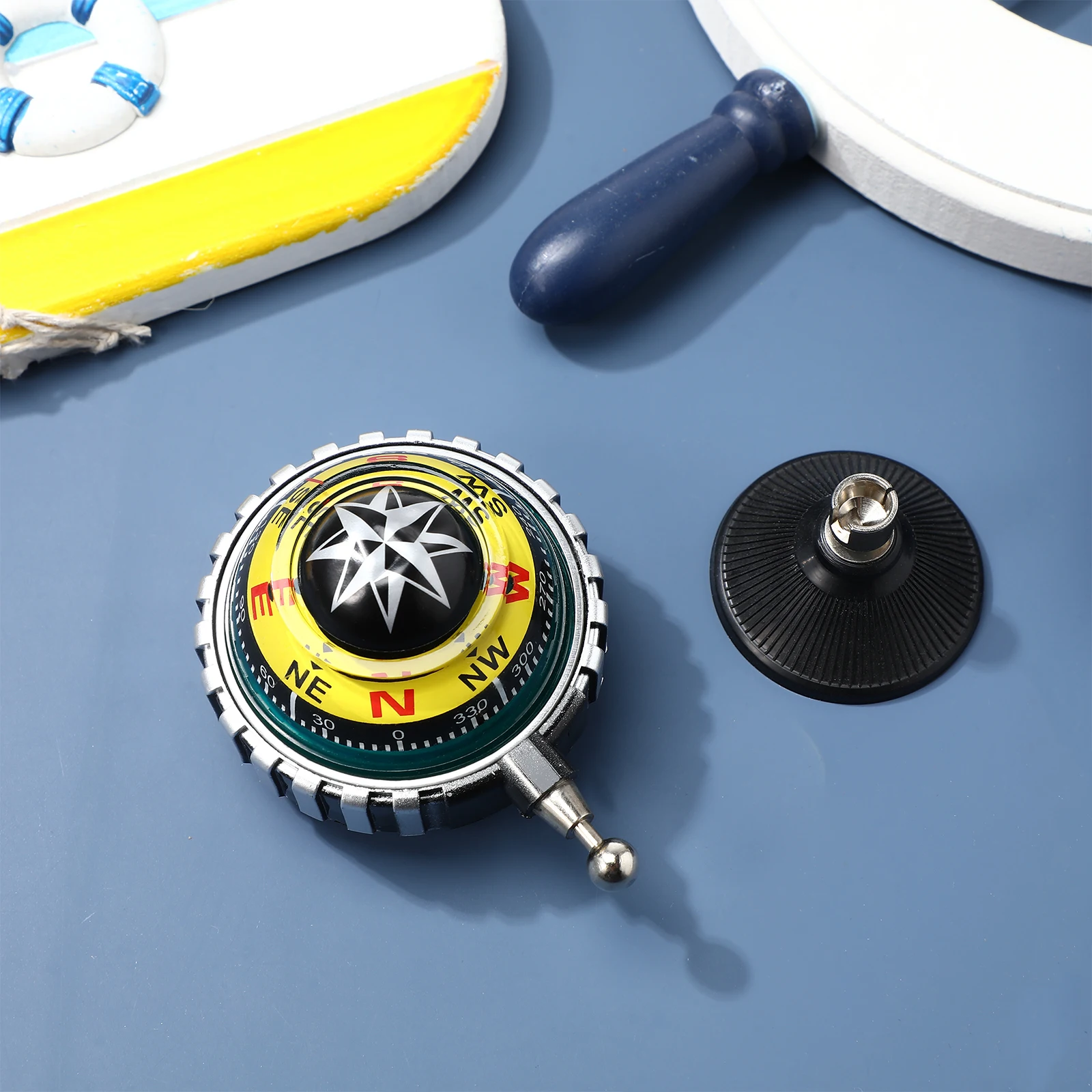 

Marine Compass Car Aviation Adjustable Dashboard Travel Boat Navigation Compact Reliable Suction Easy Installation Clear