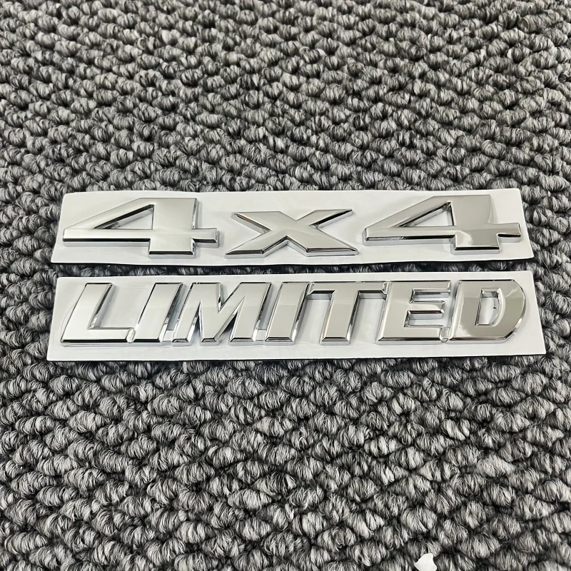 2pcs Metal Car Emblem, Suitable for Off-Road 4X4 Vehicle, for JEEP for Wrangler Unlimited Limited Edition SUV Emblem