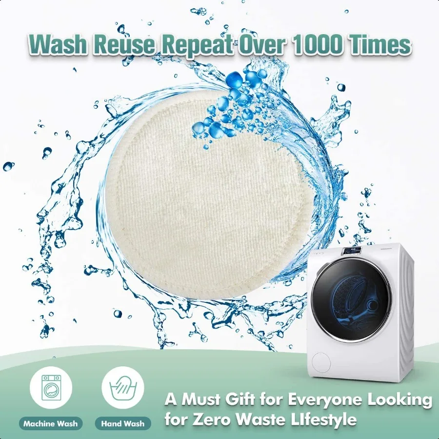 Wegreeco قابلة لإعادة الاستخدام القطن جولات مزيل ماكياج منصات لجميع أنواع البشرة القماش القطني لإزالة ماكياج الكلب مناديل عين المسيل للدموع Stai
