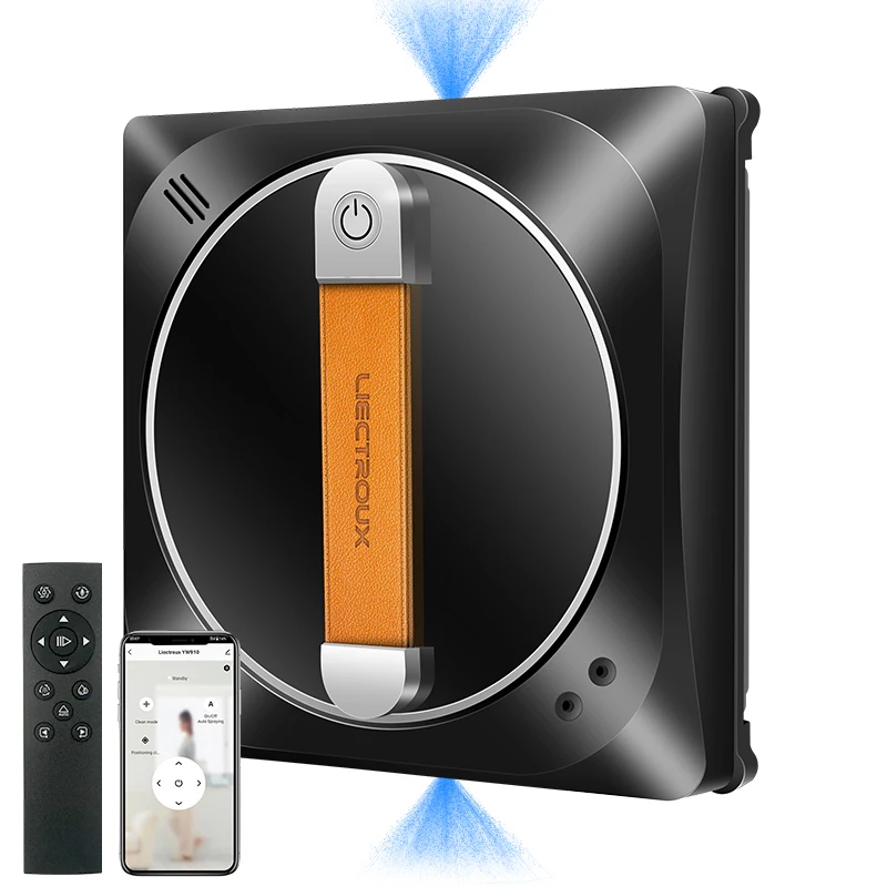 Double Water Spray,Laser Sensor,Home Floor Windows Robot Vacuum Cleaner,App Control，Window Vacuum Robot Cleaner Liectroux YW910